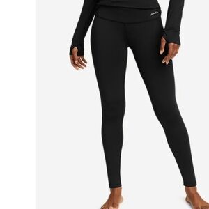 Eddie Bauer Women's Fleece Lined Leggings in Black XL EUC